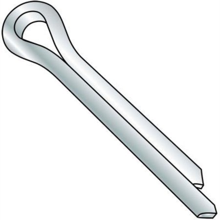 KANEBRIDGE 1/16x1/2 Cotter Pin Zinc, Pkg of 5000 06208PC